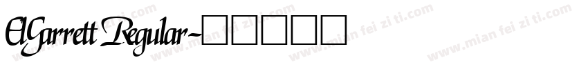 ElGarrett Regular字体转换